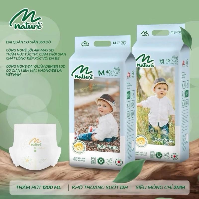 Mẫu mới 2025 Combo 02 bịch Bỉm tã MOMO NATURE phiên bản cải tiến Premium - Siêu mỏng siêu thấm siêu thoáng