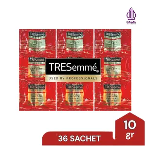 Shampo Tresemme Sachet Propesional Keratin Smooth Rambut Lembut Kualitas Salon 36sachet x 8ml