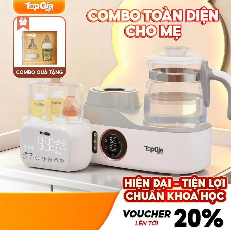 COMBO TOÀN DIỆN - 50% DUY NHẤT 11 10 Combo Máy Tiệt Trùng Hâm Sữa M2-01 & Máy Đun Pha Sữa Và Lắc Sữa M3-02 Tặng Bình PPSU 160ml Lồng Hâm Sữa Bảo Hành 3 Năm Dung Tích 1300ml Giữ Nhiệt 48h