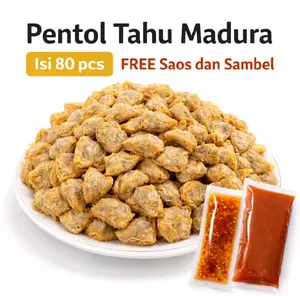 Pentol Tahu Madura Isi 80 Pcs Free Saos Sambal Kenyal Gurih Snack Favorit Food