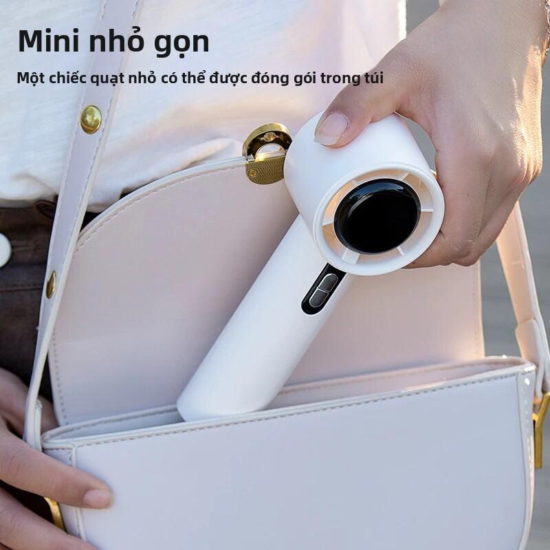 Quạt Cầm Tay USB 100 Tốc Độ Màn Hình Kỹ Thuật Số Sạc Lại 8