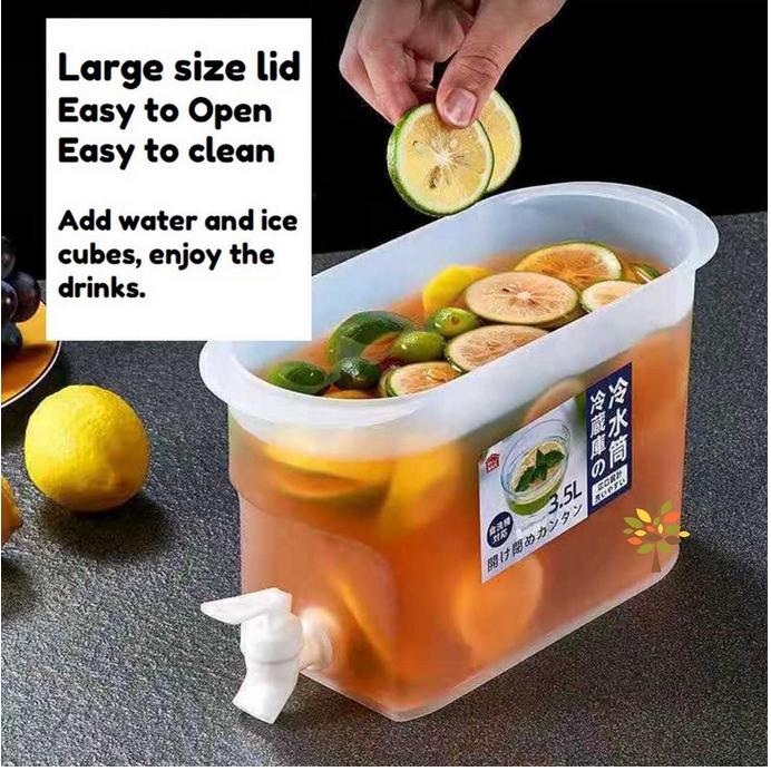 JOIN Dispenser Tempat Air Minum 3.5L/ Dispenser Jus Box Kontainer Masuk Kulkas / Dispenser Infused Water 3