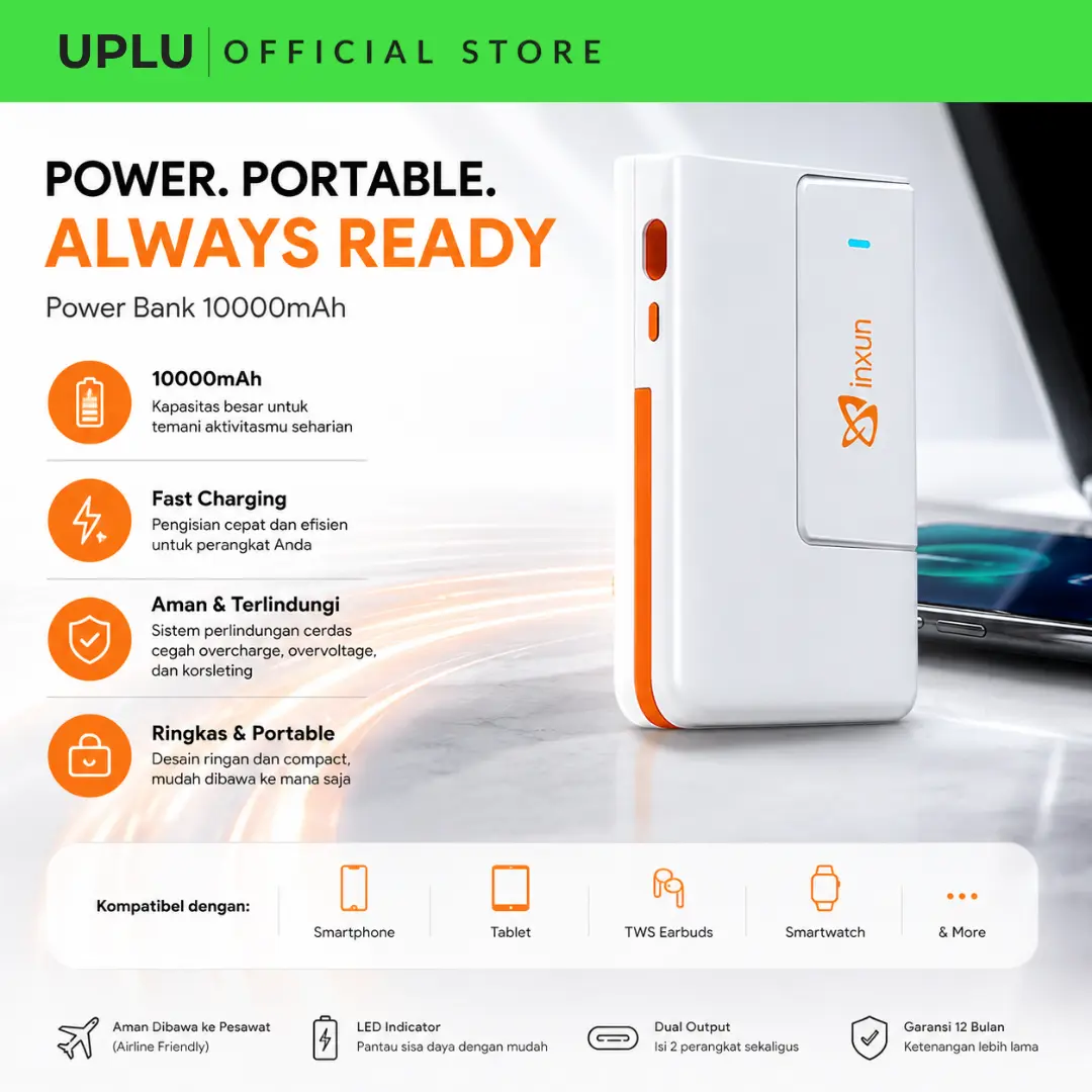 UPLU Mifi Modem Wifi Wireless Router 4G LTE 8000mAh 150Mbps High Speed Charger Merah Portable 5GB Kuota Tambahan Garansi 1 Tahun