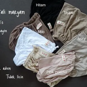 BRK Ciput Tali Rayon Adem Tidak Licin Warna Hitam Taupe Milo Sand Pink Powder