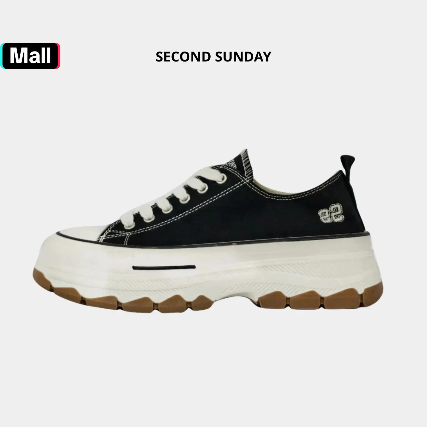 Giày Thể Thao Sneaker Unisex Nam Nữ Second Sunday Chunky Low Đế Tăng Chiều Cao 5cm SK02