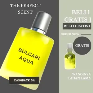 PROMO MURAH !! BELI 1 GRATIS 1 TESTER | Parfum BULGARI AQUA | Parfum wanita tahan lama 24 jam - Parfum Pria tahan lama 24 jam Wangi