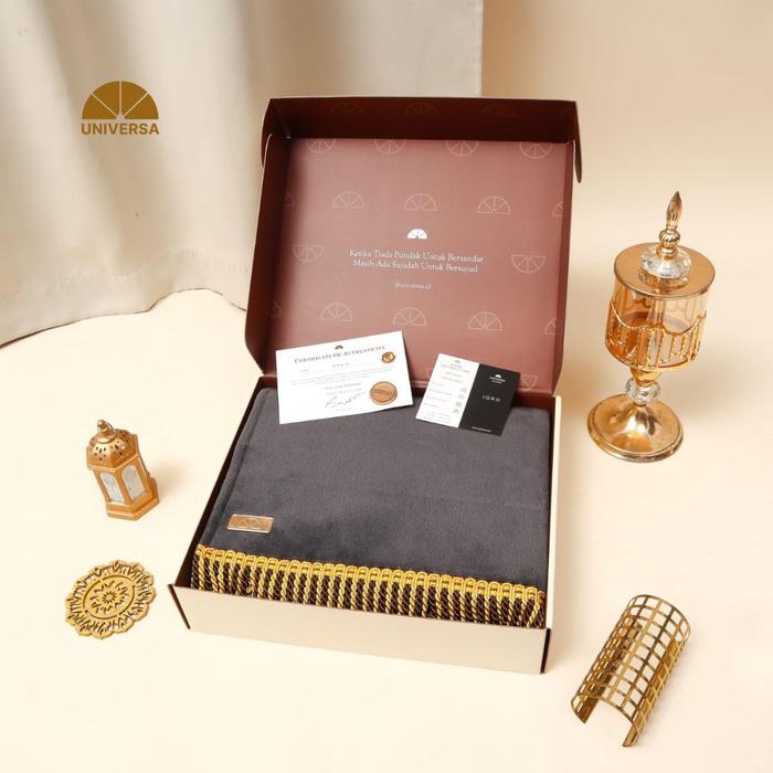 Gambar (New Box) UNIVERSA Sajadah Dewasa DARK GREY (L)- Sajadah Polos Busa Bulu Lembut Alas Anti Slip dari UNIVERSA.ID Kota Depok Tokopedia