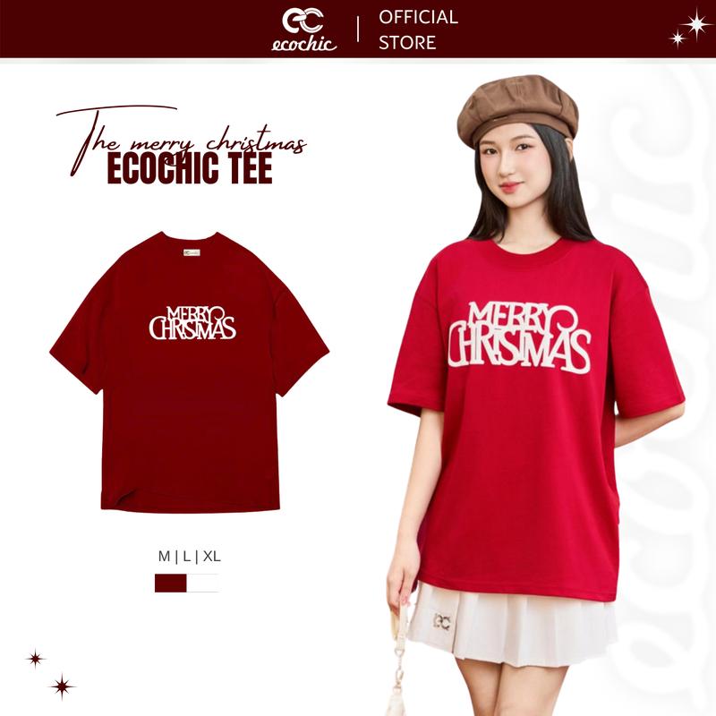 ECOCHIC - ÁO PHÔNG MERRY CHRISTMAS BASIC B116