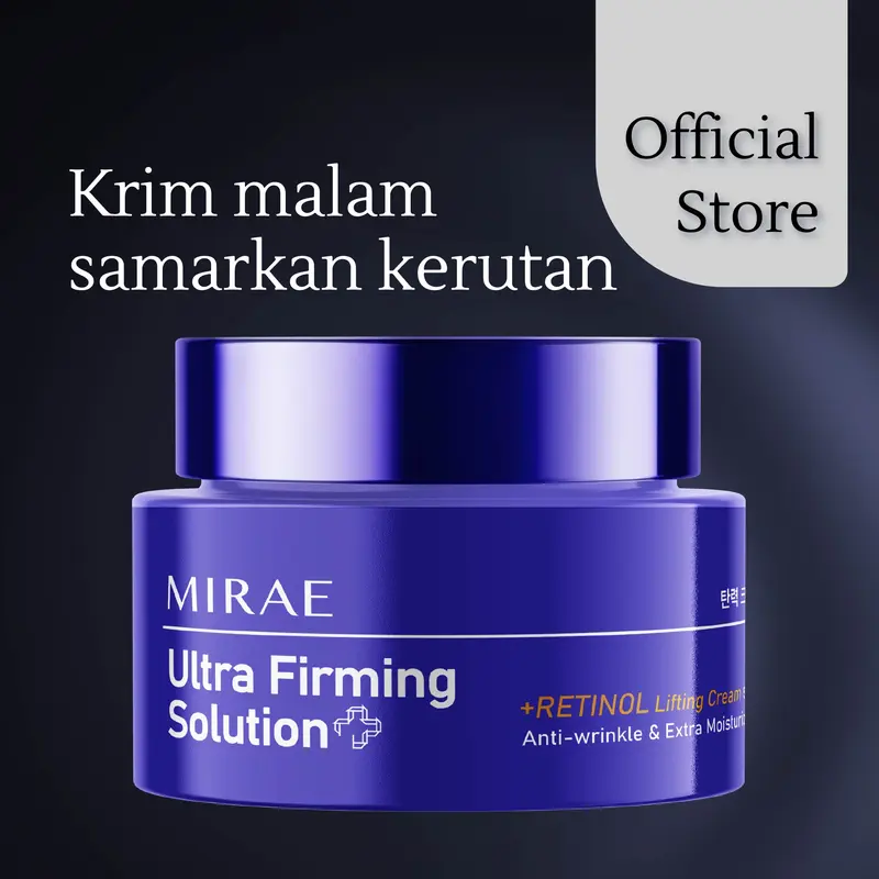 Mirae Retinol Lifting Cream 50ml | Ultra Firming Solution | Anti Wrinkle & Extra Moisturize | Atasi Kerutan & Melembabkan Kulit 1