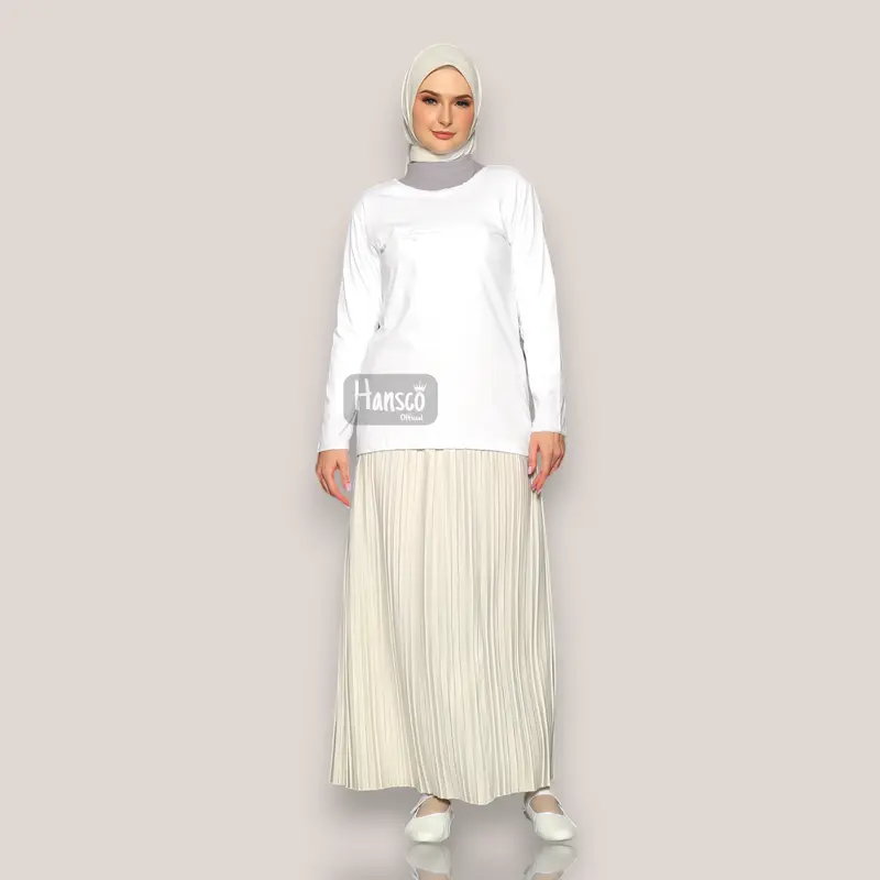 Singlet Umroh Wanita Berkantong Lengan Panjang Dalaman Haji Dan Umroh Wanita Renda 7
