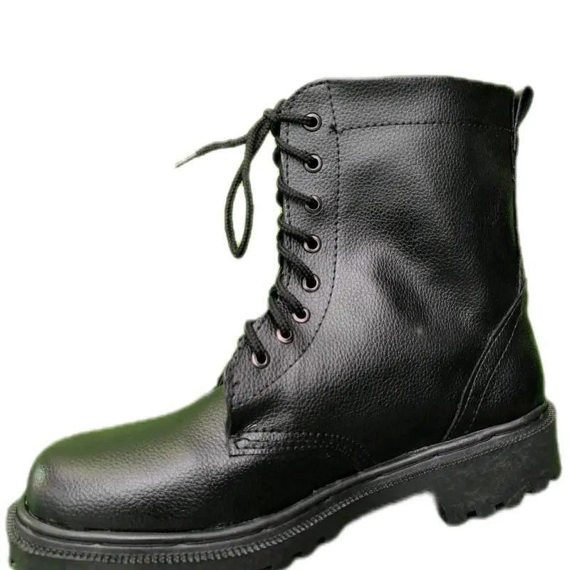 Sepatu Pdl Kulit Jeruk Linmas Banser Security Satpam Tni Polri Shoes Boots 1