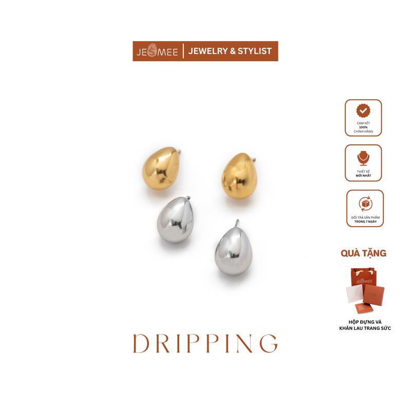 Bông Tai Nữ Ôm Tai Đơn Giản Độc Đáo Dripping Jesmee - E65008