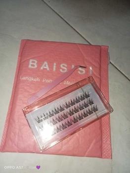 Product Review of [TANPA LEM] BAISISI Bulu Mata Palsu Individual Lashes Z11 Korean Segmentasi + FREE TWEEZER | eyelash extension | Douyin Lashes | Eye Make Up from H**a B** B** 1