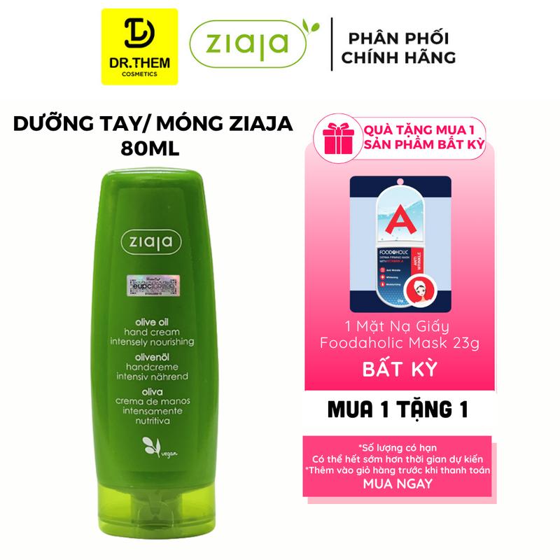  Kem Dưỡng Tay & Móng Ô Liu Ziaja Olive Oil Hand Cream Intensely Nourishing 80ml - Dr Thêm 