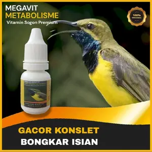 MEGAVIT - Vitamin Burung Sogon Sogok Ontong Premium Gacor Kristal Bongkar Isian