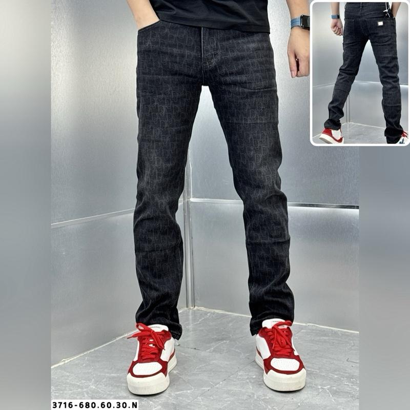 Quần Bò Đen Nam - Jeans Dáng Biker - Hàng Loại 1 Chất Liệu Jean Cao Cấp QJ-3716