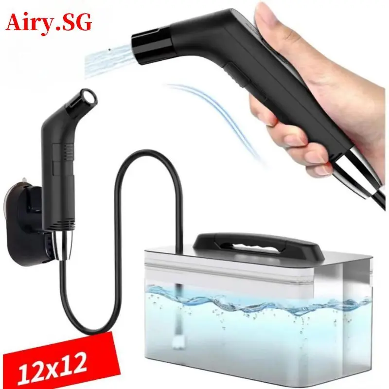 Automatic Portable Electric Bidet for Personal Hygiene Cleaning 2.3L Shattaf Rechargeable Travel Camping Bidet Shower Handhel Sprayer