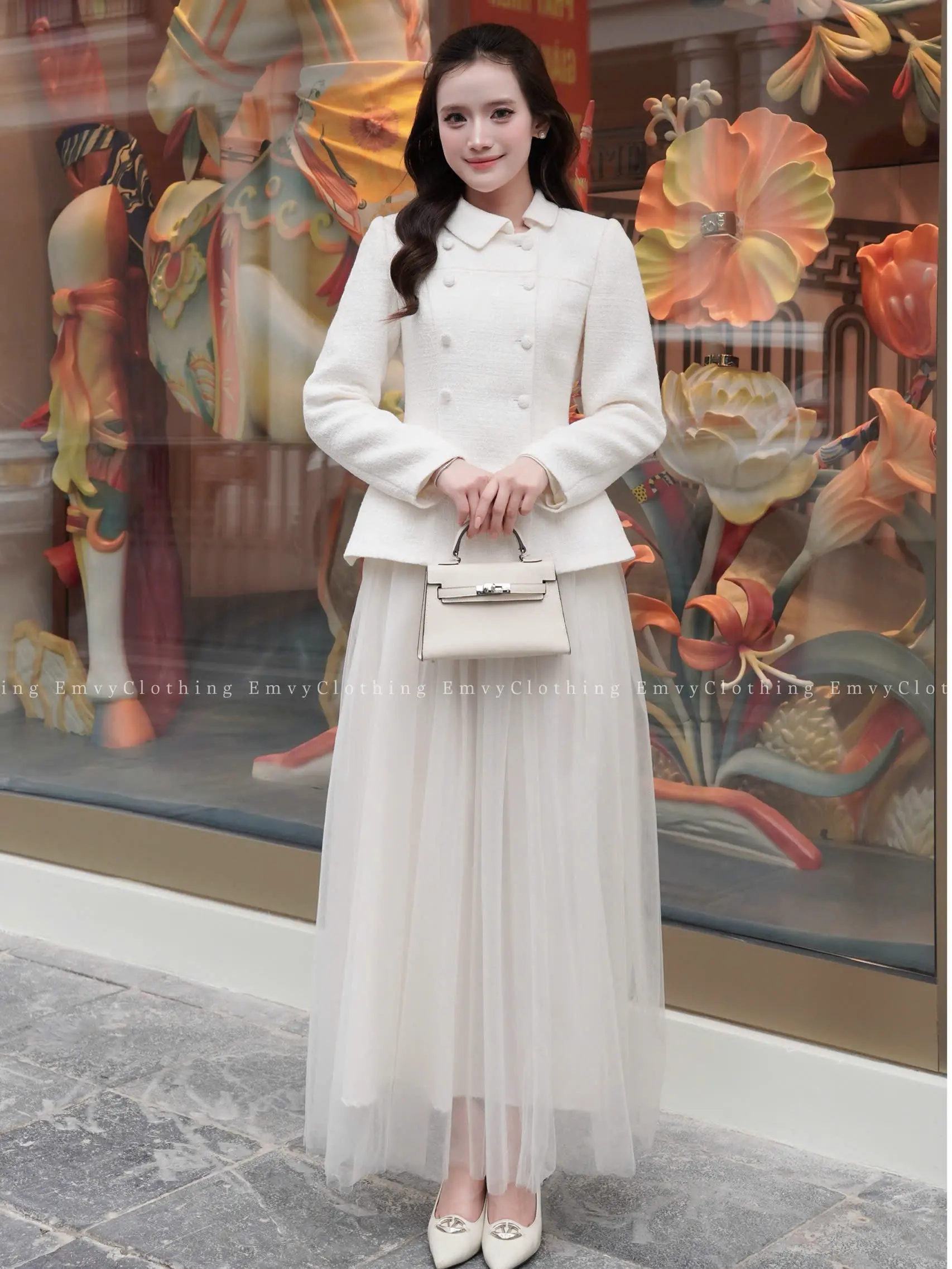 EV124-Emvy Clothing Set váy dạ dáng ngắn và dài trẻ trung thanh lịch phù hợp dạo chơi và dự tiệc | BigBuy360 - bigbuy360.vn