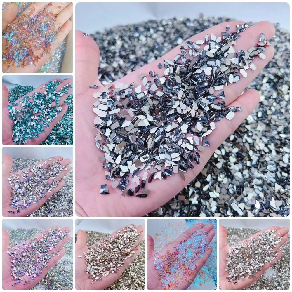 ตกแต่งเล็บกลิตเตอร์หิน, 50 ชิ้น/แพ็ค, ทนทาน, สีสดใส, ลายการ์ตูน, เพ้นท์เล็บ, ความงาม, ก้นแบน, รูปร่างพิเศษ, เสน่ห์เล็บ DIY, กล่องวัสดุ, สำหรับเด็กและผู้ใหญ่