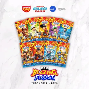 Monsta Galaxy Card Pek Blazing Frost Indonesia 2026 Edisi Terbaru Kartu Permainan Seru