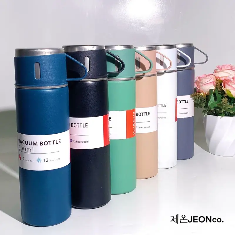 TERMOS SULTAN Vacuum Flask Set / Hampers / Botol Minum Cangkir Premium Serbaguna 500 ML Tahan Panas Dingin 8
