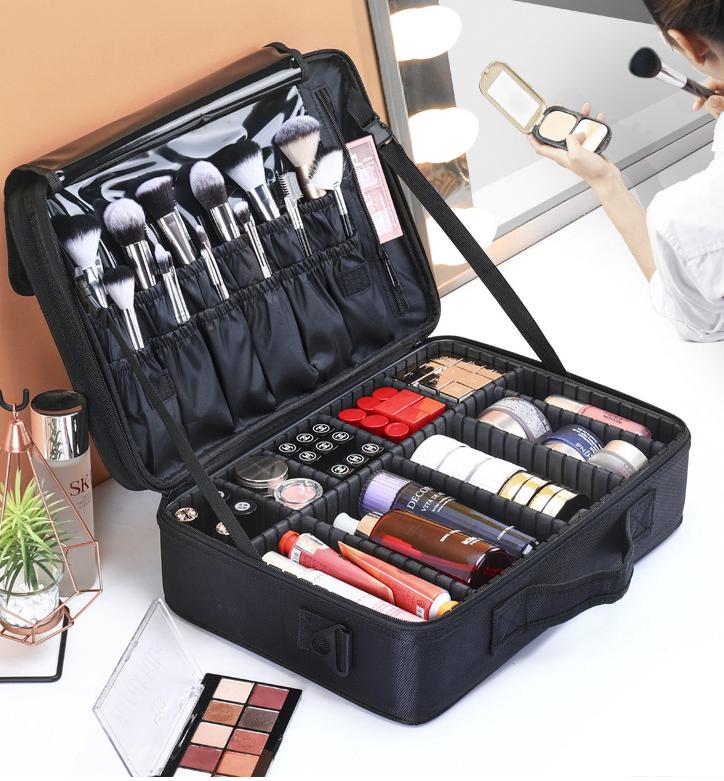  Cốp đựng mỹ phẩm nhiều ngăn túi make up mini hộp trang điểm chống nước tiện lợi M06 
