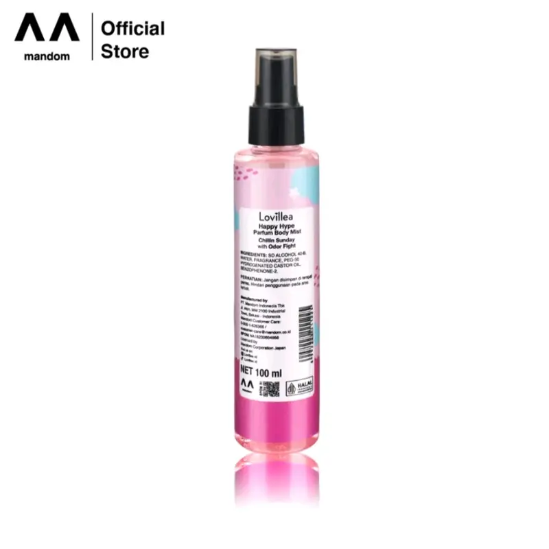 LOVILLEA Happy Hype Parfum Body Mist Chillin Sunday 100ml Default