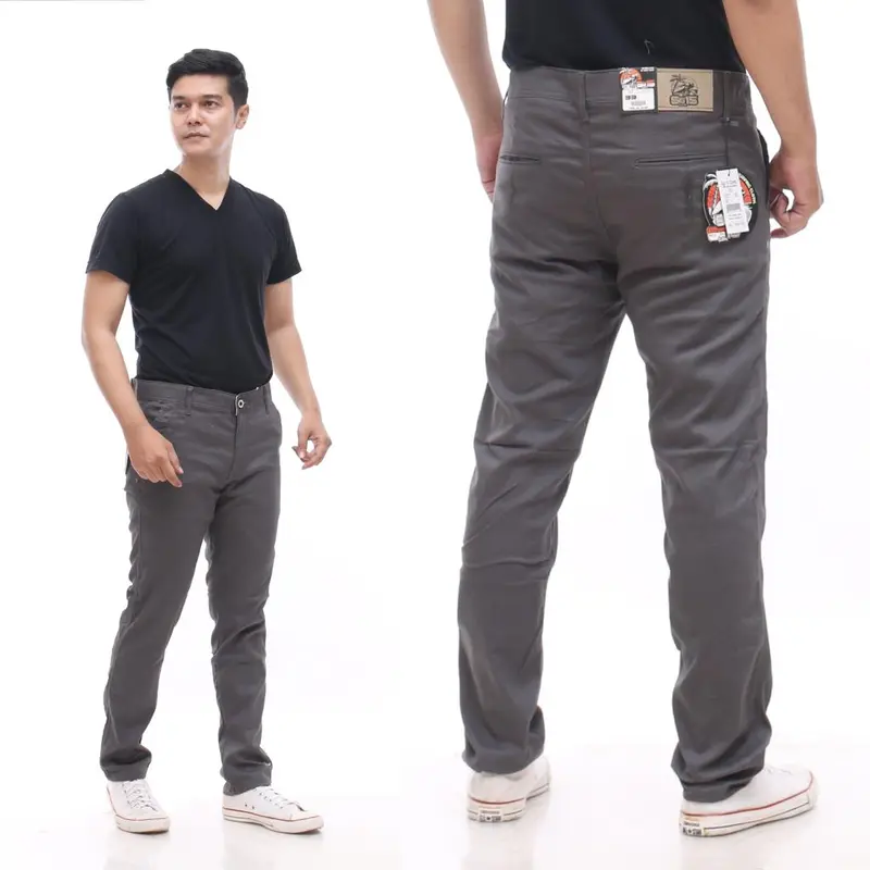 celana panjang chinos impor premium Distro Pria  Katun Stretch 1