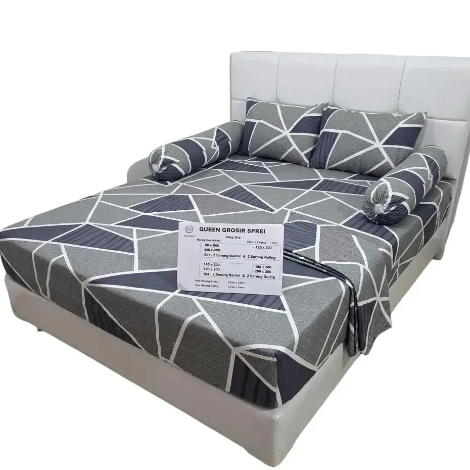 Sprei Motif Ready dari Lebar 90cm Sampai 200cm Set Sarung Bantal Guling Katun Lembut Adem Lengkap Semua Ukuran Bonus Sarung Bantal Guling
