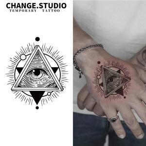 Hình Xăm Tạm Thời, Hình Xăm Mắt Chúa, Kéo Dài Trong 15 Ngày, Không Thấm Nước Và Chống Chà Xát. Miếng Dán Hình Xăm