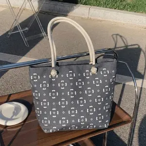 SENIVIA - Tas Wanita Totebag Sumbu Motif Abstrak Roda Tas Kuliah Pengajian Totebag Kekinian Terbaru Tas Belanja Resleting