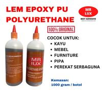 Gambar Lem Kayu EPOXY PU Polyurethane MR LUX Kemasan 1 Kg per Botol - Lem Kayu Kualitas Tinggi dari Toko Ika Kimia Sari Kota Semarang 4 Tokopedia