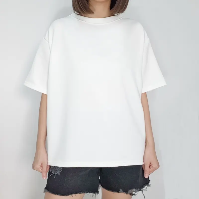 Blouse wanita oversize atasan jumbo scuba polos anti lecek big size