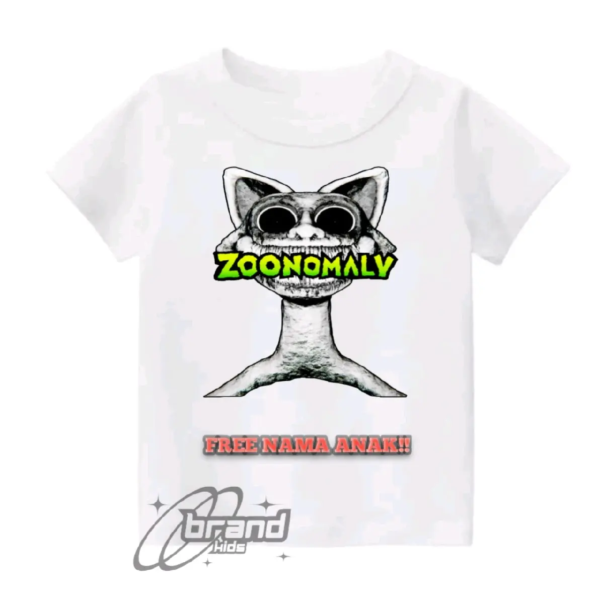BAJU KAOS ATASAN ANAK GAMBAR ZOONOMALY, BAHAN PREMIUM 100% BISA REQUEST NAMA!!