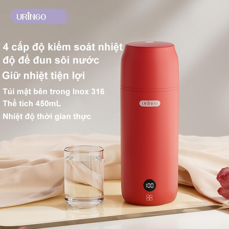  Ấm đun nước Điện URINGO Cầm Tay Cốc nước nóng Làm nóng nhanh Giữ nhiệt lâu dài Dung tích 450ml 
