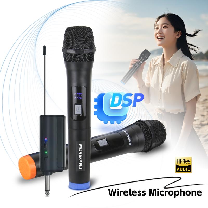 Product Introduction of Wireless Microphone Karaoke Mic with 1 Receiver 2 mic bluetooth Colokan mic  bau  tai mic  wireless  2  mic mic  treasure 5