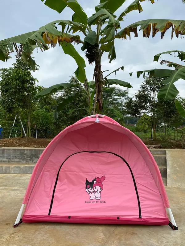 Tenda Mainan Anak Murah Karakter Kuromy And My Melody | Tenda Anak Warna Full Pink Karakter Koromy | Tenda Anak Warna Full Ungu Karakter Kuromy tendaanakgambarkuromi 1