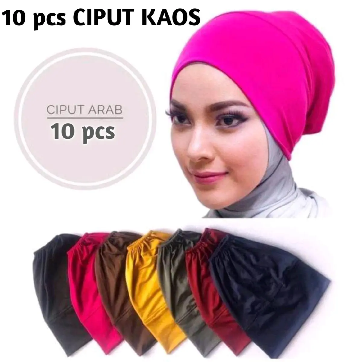 Ciput Arab Kaos Premium Inner Basic Dalaman Jilbab