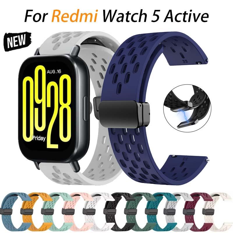 Dây đeo silicon bằng da cho Xiaomi Redmi Watch 5 Active Lite Dây đeo đồng hồ…