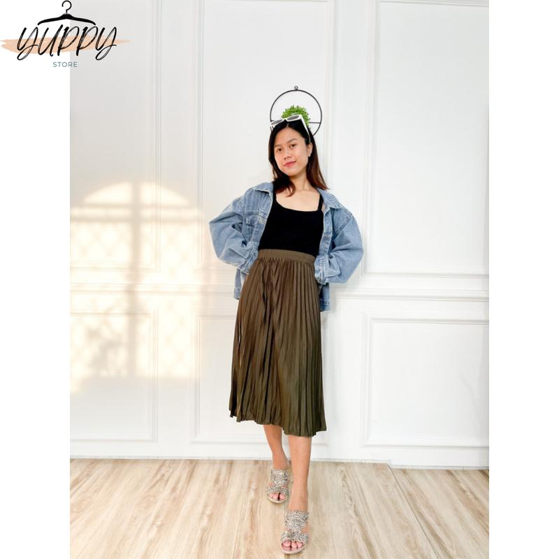 ROK PLISKET PENDEK 7/8 WANITA MODEL PAYUNG / ROK PLISKET MAYUNG - Shop ...