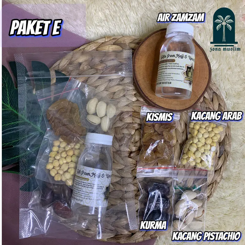 PAKET EKONOMIS OLEH-OLEH HAJI DAN UMROH MENGGUNAKAN POUCH/1PCS/BINGKISAN MAKANAN Almond Coklat Food Gift 4