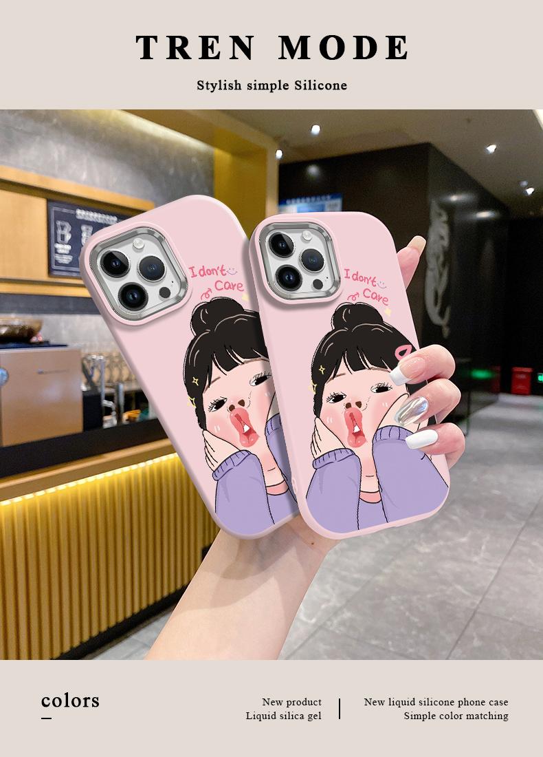 Casing hp softcase untuk iphone oppo vivo samsung infinix realme redmi case gadis cantik XPD0212
