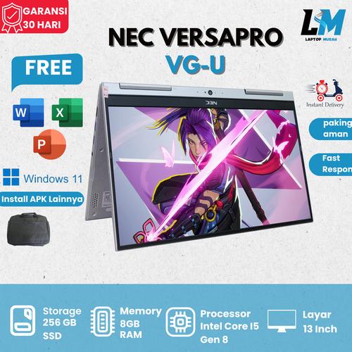 Jual Nec Versapro VG-U 2in1 Touchscreen I5 gen 8 Ram 8gb Ssd 256gb