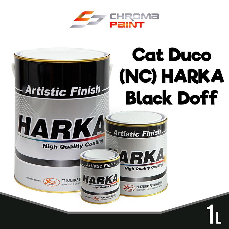 Cat Duco Harka Paint Hitam Doff - Cat NC Untuk Mobil/ Motor/ Kayu/ Besi - Black Doff - Matte 0