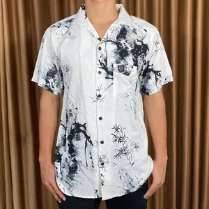 AIF KEMEJA HAWAII PIYAMA RAYON MOTIF PRIA WANITA SANTAI Baju