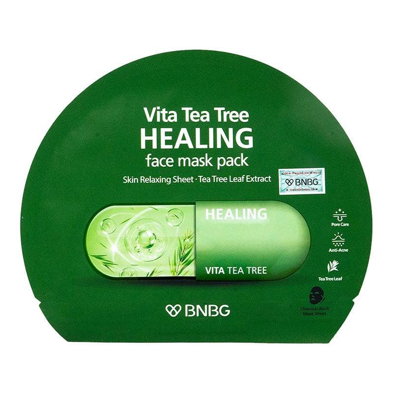 Hộp Mặt Nạ 10 Miếng BNBG Chiết Xuất Tràm Trà Vita Tea Tree Healing Face Mask Pack 30ml