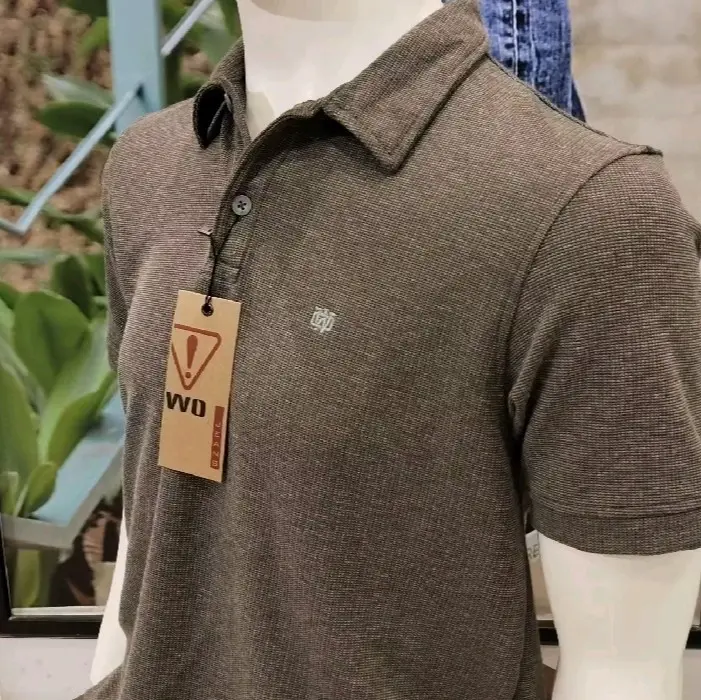 POLLO SHIRT LENGAN PENDEK SLIMFIT WARNA DARK GREY WATCHOUT JEANS 0