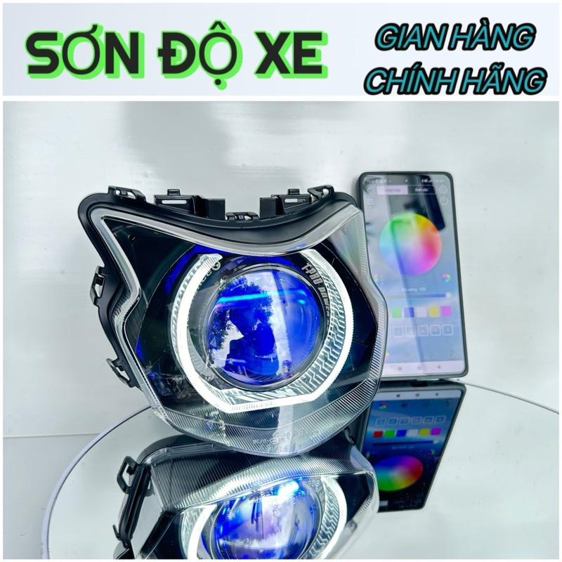 Bi Cầu Vision Từ Năm 2021-2024 Độ Bi E11+ Và M10 Mắt Quỷ Đổi Màu APP + Vòng 3D Trắng Công Xuất 65W Lắp Đặt Dễ Dàng ( Bảo Hành 24 Tháng ) Đèn Pha Led