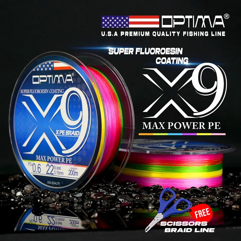 SENAR PE OPTIMA MAX POWER X9 CASTING SHORE 200M & 400M 0