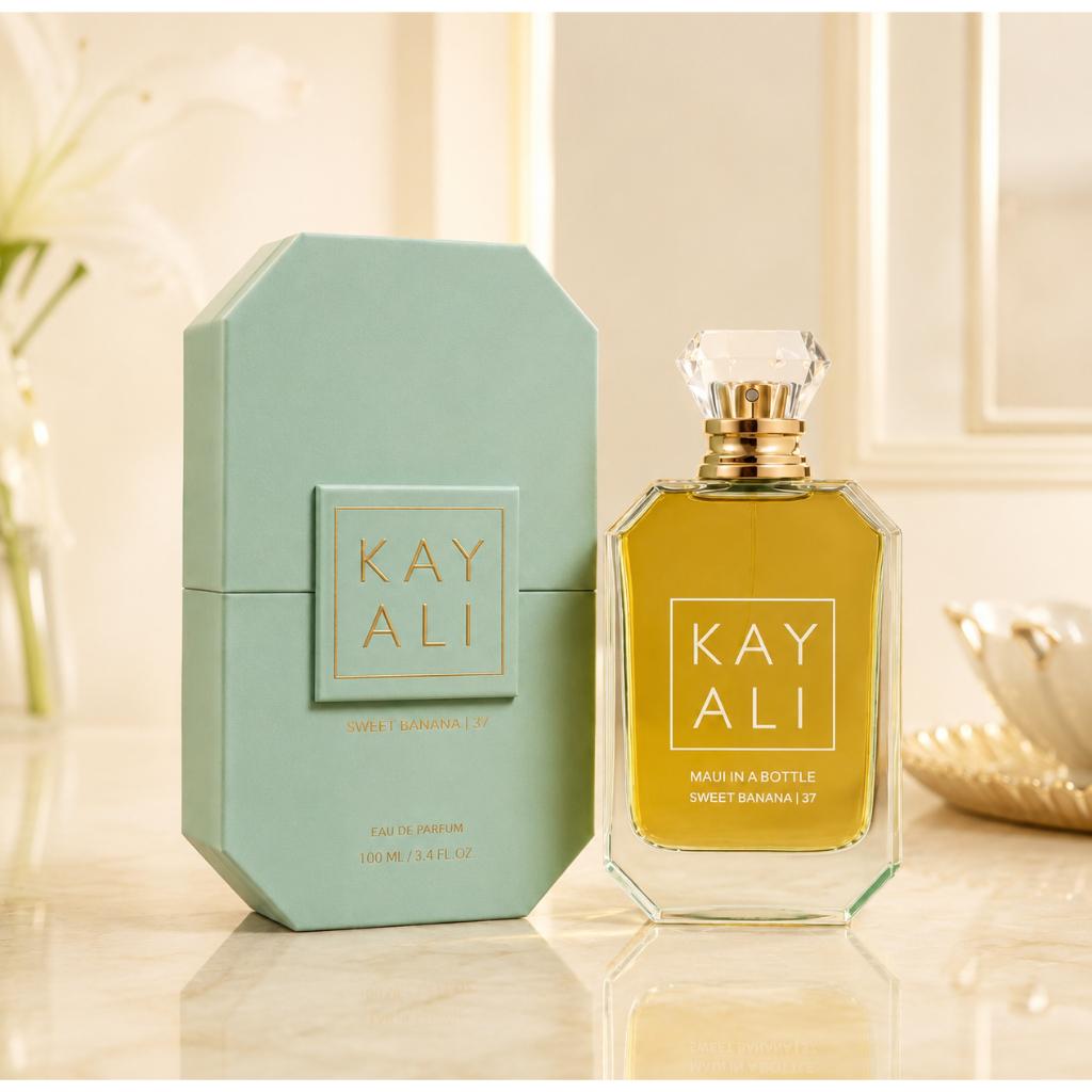 Kayali - Maui in a Bottle Sweet Banana 37 50ML — perfume de nicho Gourmand original e importado na Elite Perfumes Brasil